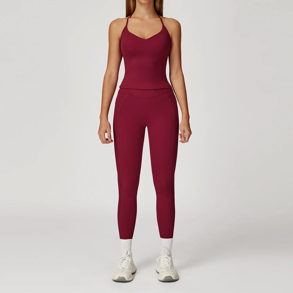 Momentum Set – Women’s Gym Vest & High Waist Leggings