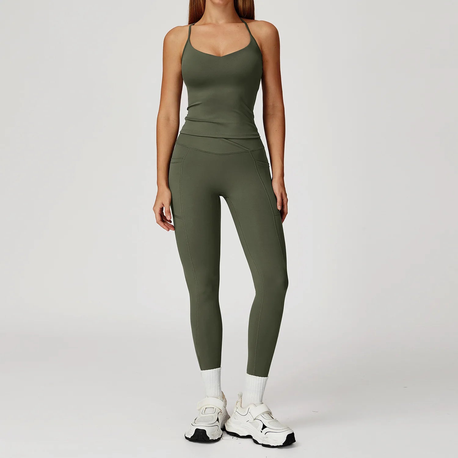 Momentum Set – Women’s Gym Vest & High Waist Leggings