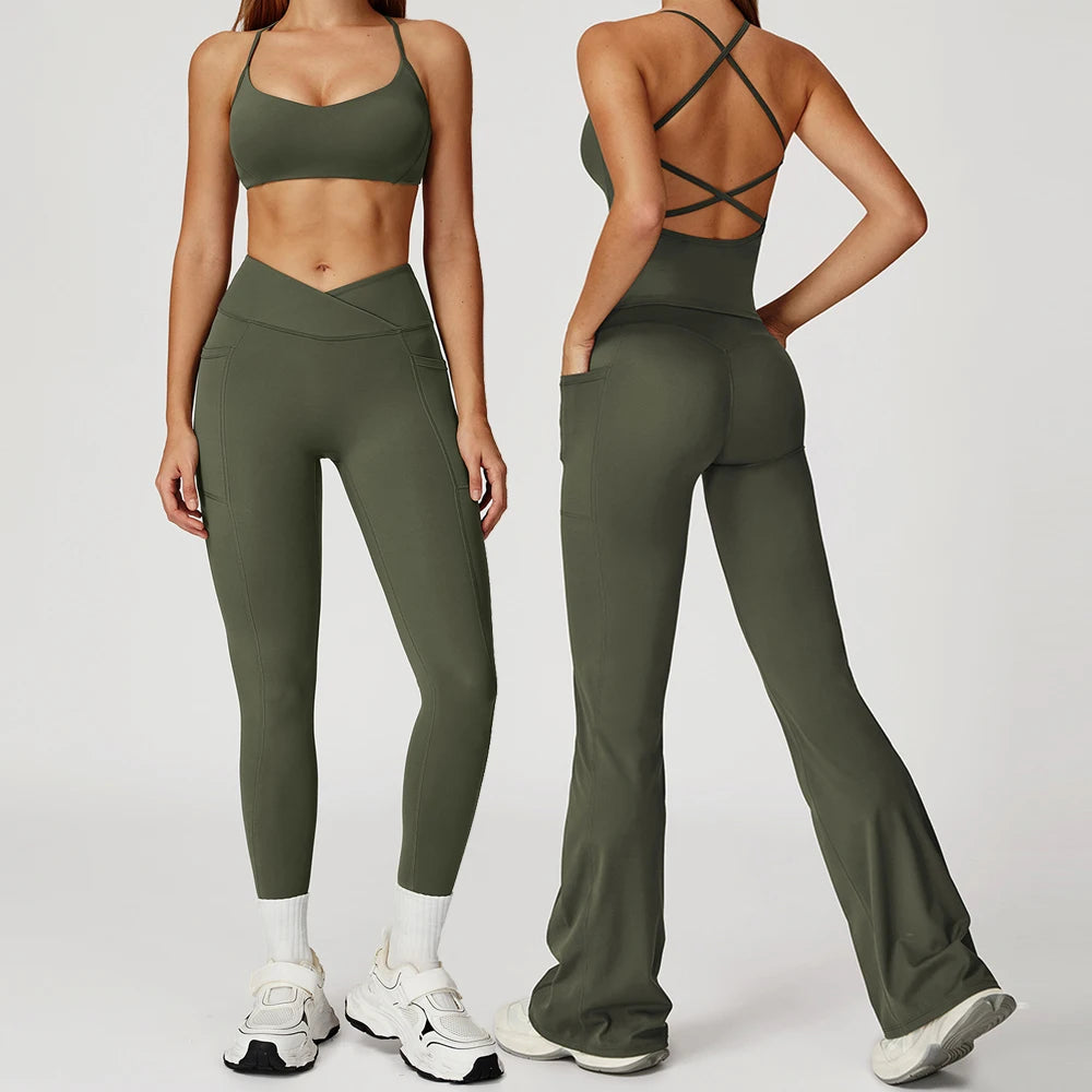 Momentum Set – Women’s Gym Vest & High Waist Leggings