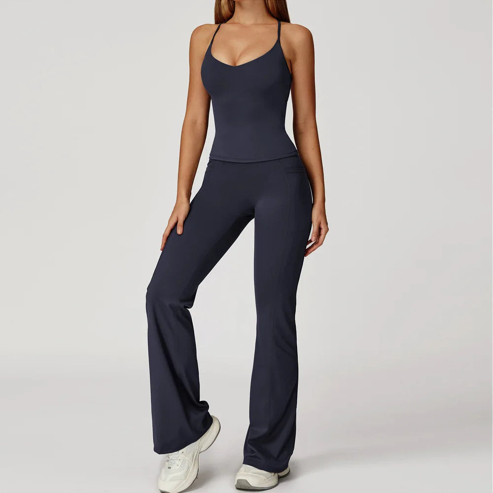 Momentum Set – Women’s Gym Vest & High Waist Leggings