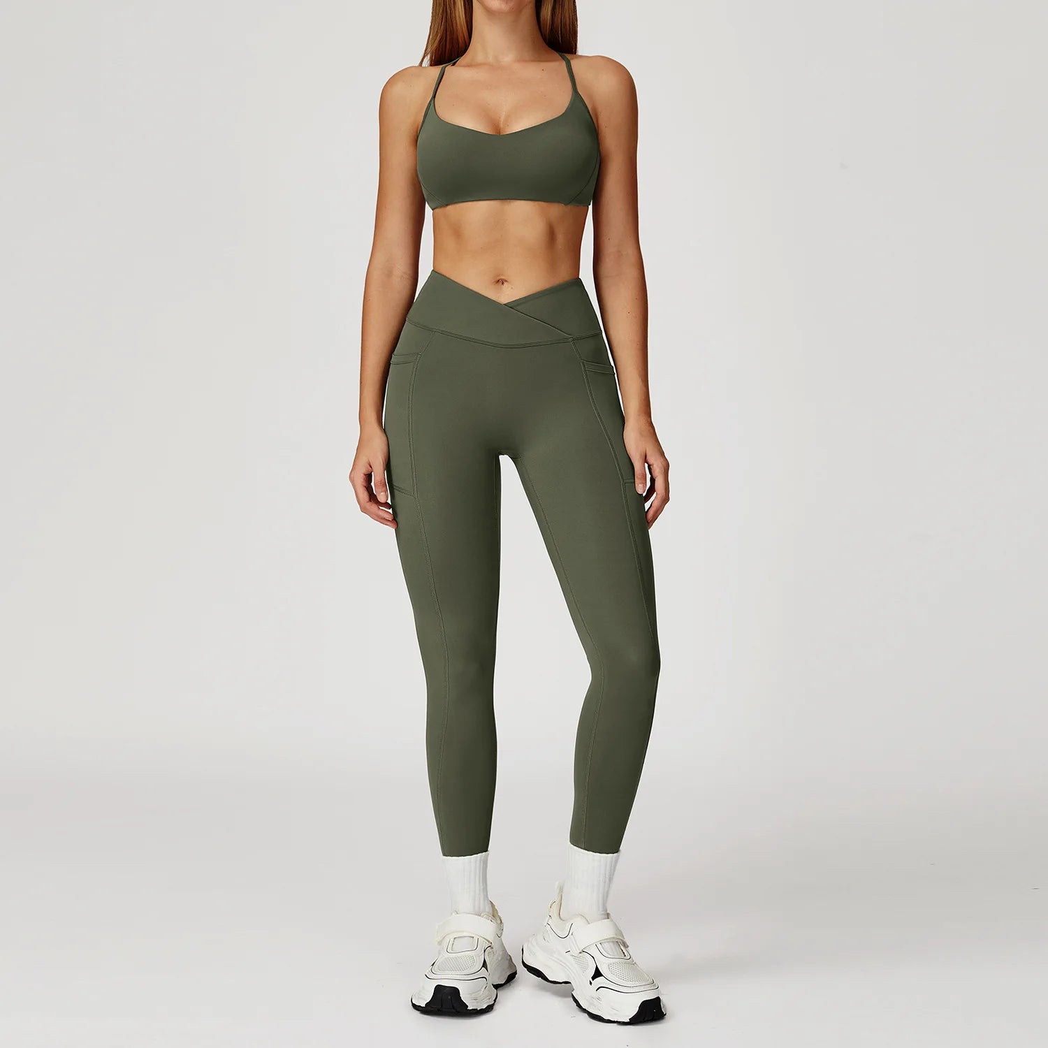 Momentum Set – Women’s Gym Vest & High Waist Leggings